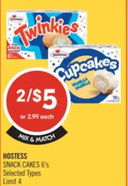 Shoppers Drug Mart HOSTESS SNACK CAKES offer