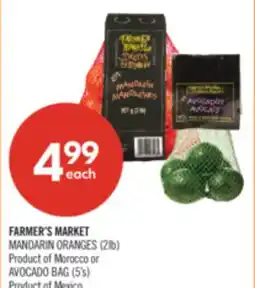 Shoppers Drug Mart FARMER'S MARKET MANDARIN ORANGES (2lb) or AVOCADO BAG (5's) offer