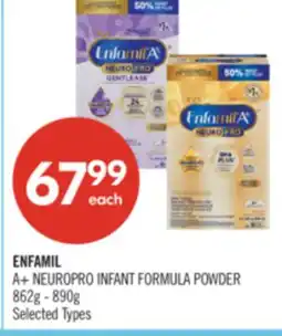 Shoppers Drug Mart ENFAMIL A+ NEUROPRO INFANT FORMULA POWDER offer