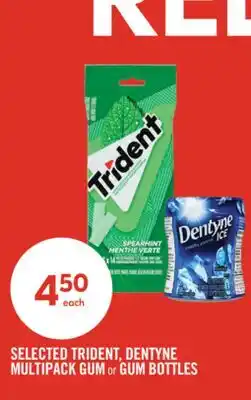 Shoppers Drug Mart SELECTED TRIDENT, DENTYNE MULTIPACK GUM or GUM BOTTLES offer