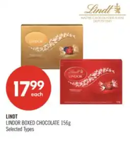 Shoppers Drug Mart LINDT LINDOR BOXED CHOCOLATE offer