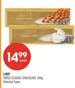 Shoppers Drug Mart LINDT SWISS CLASSIC CHOCOLATE offer
