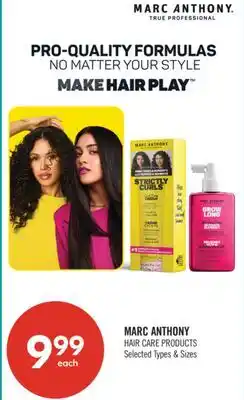Shoppers Drug Mart MARC ANTHONY HAIR CARE PRODUCTS offer