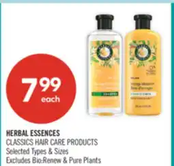 Shoppers Drug Mart HERBAL ESSENCES CLASSICS HAIR CARE PRODUCTS offer