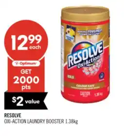 Shoppers Drug Mart RESOLVE OXI-ACTION LAUNDRY BOOSTER 1.38kg offer