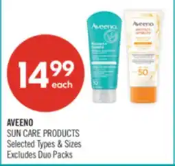 Shoppers Drug Mart AVEENO SUN CARE PRODUCTS offer