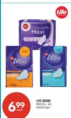 Shoppers Drug Mart LIFE BRAND PADS offer