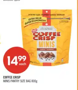 Shoppers Drug Mart COFFEE CRISP MINIS PANTRY SIZE BAG offer
