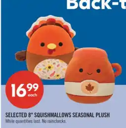 Shoppers Drug Mart SELECTED 8 SQUISHMALLOWS SEASONAL PLUSH offer