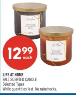 Shoppers Drug Mart LIFE AT HOME FALL SCENTED CANDLE offer