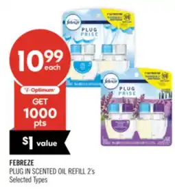 Shoppers Drug Mart FEBREZE PLUG IN SCENTED OIL REFILL offer
