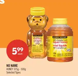 Shoppers Drug Mart NO NAME HONEY 375g - 500g offer