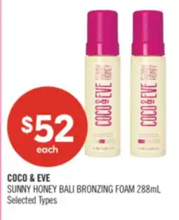 Shoppers Drug Mart COCO & EVE SUNNY HONEY BALI BRONZING FOAM 288 mL offer