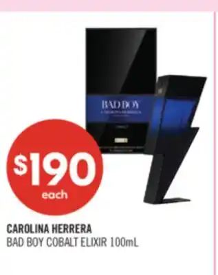 Shoppers Drug Mart CAROLINA HERRERA BAD BOY COBALT ELIXIR offer
