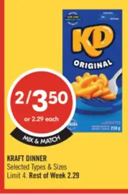 Shoppers Drug Mart KRAFT DINNER offer