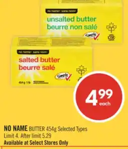 Shoppers Drug Mart NO NAME BUTTER offer