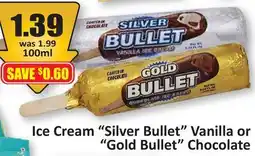 Starsky Ice Cream Silver Bullet Vanilla or Gold Bullet Chocolate offer