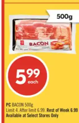 Shoppers Drug Mart PC BACON offer