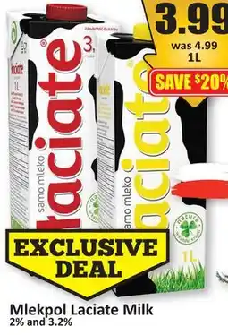 Starsky Mlekpol Laciate Milk offer