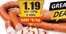 Starsky Wood Smoked Pork Garlic Sausage Swojska offer