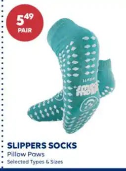 Wellwise by Shoppers Pillow Paws SLIPPERS SOCKS offer
