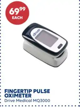 Wellwise by Shoppers Drive Medical MQ3000 FINGERTIP PULSE OXIMETER offer