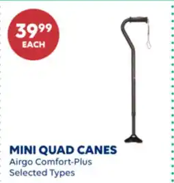 Wellwise by Shoppers Airgo Comfort-Plus MINI QUAD CANES offer