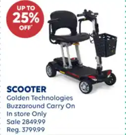 Wellwise by Shoppers Golden Technologies Buzzaround Carry On SCOOTER offer