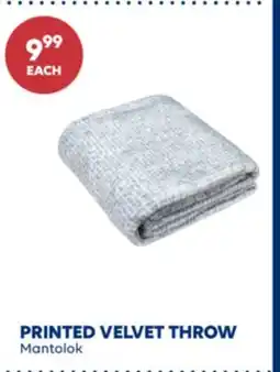 Wellwise by Shoppers Mantolok PRINTED VELVET THROW offer