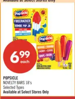 Shoppers Drug Mart POPSICLE NOVELTY BARS 18's offer