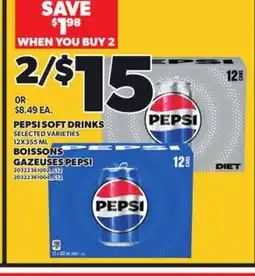 Independent City Market PEPSI SOFT DRINKS, 12X355 ML offer