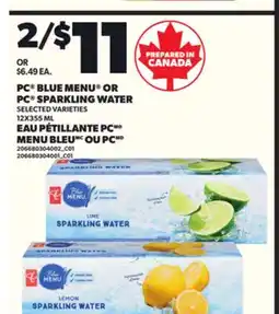 Independent City Market PC BLUE MENU OR PC SPARKLING WATER, 12X355 ML offer