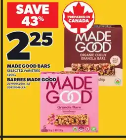 Independent City Market MADE GOOD BARS, 120 G offer