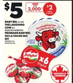 Independent City Market BABY BEL , 6'S OR THE LAUGHING COW, 8'S offer