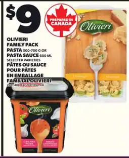 Independent City Market OLIVIERI FAMILY PACK PASTA, 500–700 G OR PASTA SAUCE, 600 ML offer