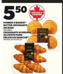 Independent City Market FARMER'S MARKET BUTTER CROISSANTS OR BUNS, 270/300 G offer