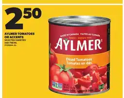 Independent City Market AYLMER TOMATOES OR ACCENTS, 540-796 ML offer