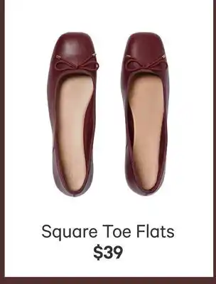 Joe Fresh Square Toe Flat offer