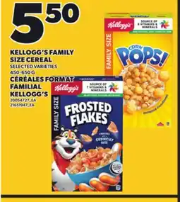 Independent City Market KELLOGG'S FAMILY SIZE CEREAL, 450-650 G offer