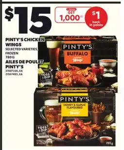 Independent City Market PINTY'S CHICKEN WINGS, 780 G offer