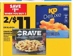 Independent City Market CRAVE OR KRAFT DINNER ENTREES, 200-340 G offer