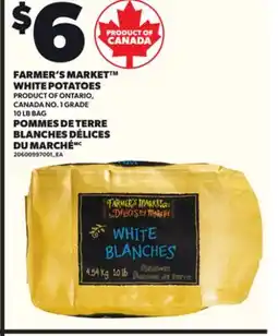 Independent City Market FARMER'S MARKET WHITE POTATOES, 10 LB BAG offer