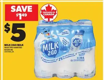 Independent City Market MILK 2GO MILK, 6X200 ML offer