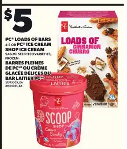 Independent City Market PC LOADS OF BARS, 4'S OR PC ICE CREAM, 946 ML offer