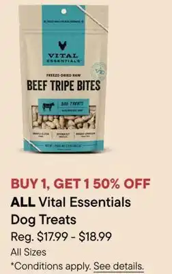 Petvalu All Vital Essentials Dog Treats offer