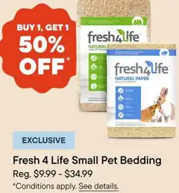 Petvalu Fresh 4 Life Small Pet Bedding offer