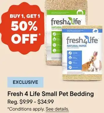 Petvalu Fresh 4 Life Small Pet Bedding offer