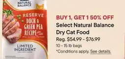 Petvalu Select Natural Balance Dry Cat Food offer