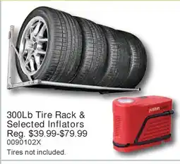 PartSource 300Lb Tire Rack & Selected Inflators offer