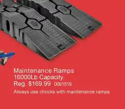 PartSource Maintenance Ramps offer